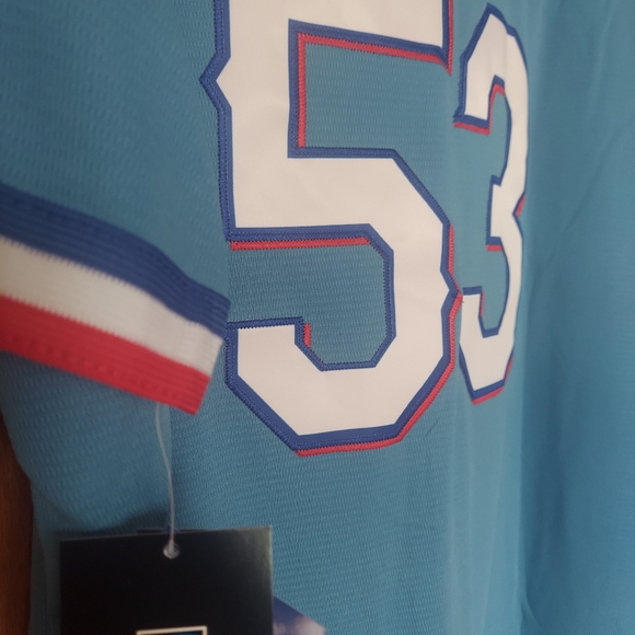 Adolis Garcia Texas Rangers Baby Blue Stitched Jersey. NWT & Ships Same Day - Picture 7 of 8